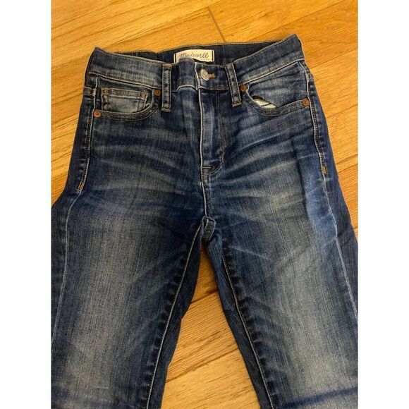 Madewell High Riser Skinny women's dark wash casualJeans Size 24 - Picture 3 of 9